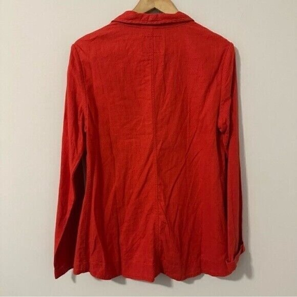 Sanctuary Red Tigerlily Linen Button Blaze Women’s Size Medium NWT - Picture 3 of 11